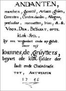 Title-page of Joannes de Gruytter's carillon-book